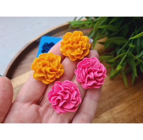 Silicone mold, Flower, style 12, 2 elements, ~ Ø 2.5 cm, H:1.2 cm