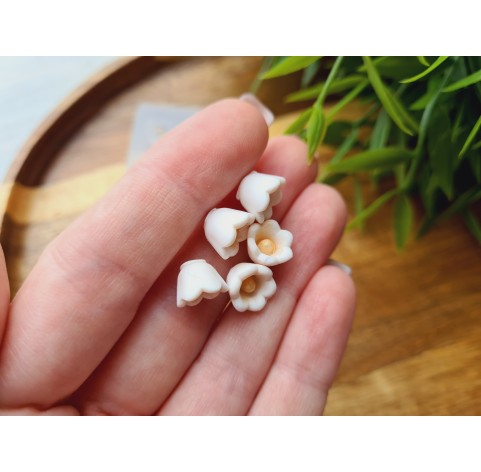 Silicone mold, Lily of the valley, style 2, 9 elements, ~ Ø 0.9 cm, H:0.7 cm