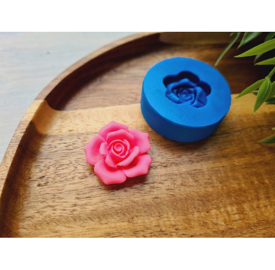 Silicone mold, Rose, style 21, ~ Ø 2.6 cm, H:0.7 cm