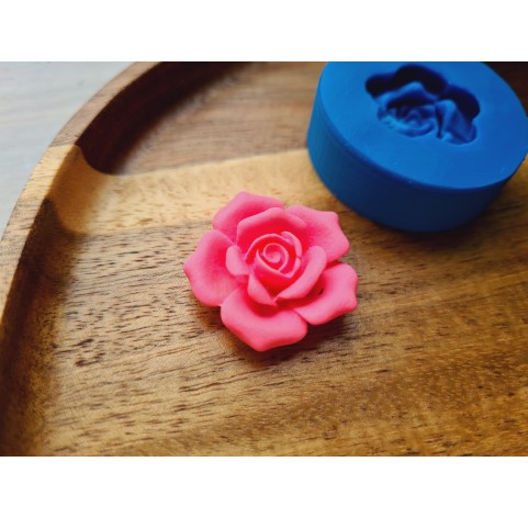 Silicone mold, Rose, style 21, ~ Ø 2.6 cm, H:0.7 cm