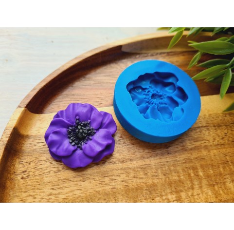 Silicone mold, Poppy, ~ Ø 3.6 cm, H:0.8 cm