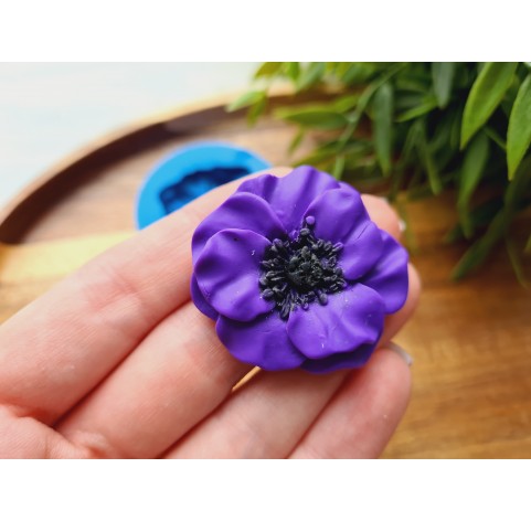 Silicone mold, Poppy, ~ Ø 3.6 cm, H:0.8 cm