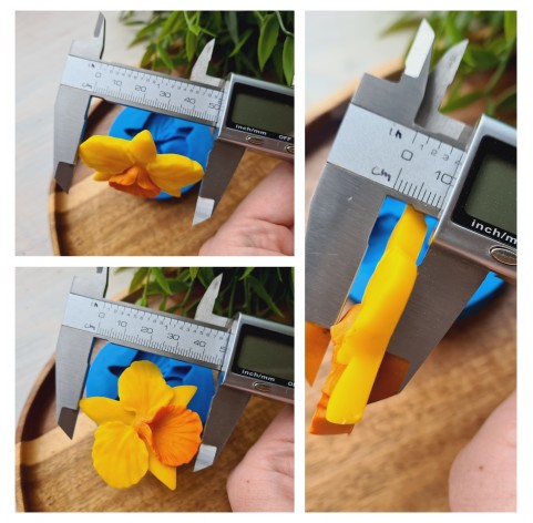 Silicone mold, Orchid, ~ 4.7*5 cm, H:1 cm