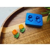 Silicone mold, Tulip, style 2, on stem, 2 elements, ~ 1.3*1.9 cm, H:0.5 cm
