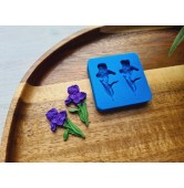 Silicone mold, Iris, 2 elements, ~ 1.5*3 cm, H:0.4 cm