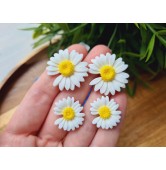 Silicone mold, Daisy, style 3, 4 elements, ~ Ø 2-2.5 cm, H:0.4-0.5 cm