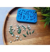 Silicone mold, Lily of the valley, 1:6 scale, style 3, 15 elements, ~ 0.3-3.7 cm, H:0.2-0.7 cm