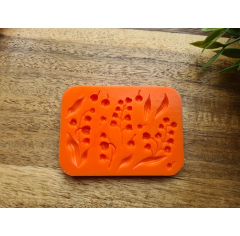 Silicone mold, Lily of the valley, 1:6 scale, style 3, 15 elements, ~ 0.3-3.7 cm, H:0.2-0.7 cm