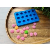 Silicone mold, Flower, style 15, 15 elements, ~ Ø 1.4 cm, H:0.5 cm