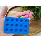 Silicone mold, Flower, style 15, 15 elements, ~ Ø 1.4 cm, H:0.5 cm