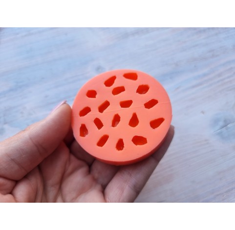 Silicone mold, Pomegranate, 17 elements, ~ 0.9 cm, H:0.6 cm