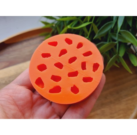 Silicone mold, Pomegranate, style 1, 17 elements, ~ 0.9 cm, H:0.6 cm
