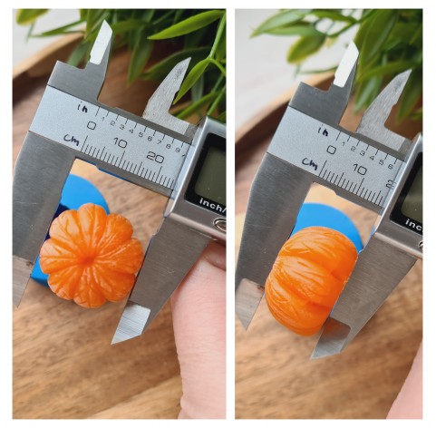 Silicone mold, Mandarin, style 1, ~ Ø 2.4 cm, H:1.7 cm