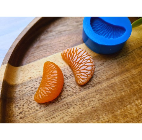 Silicone mold, Mandarin, style 4, slice, ~ 1.6*2.8 cm, H:0.9 cm