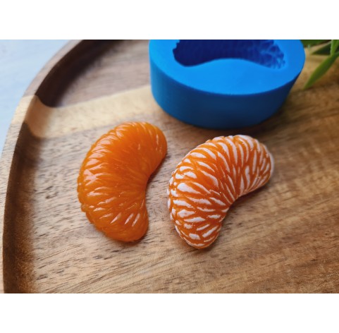 Silicone mold, Mandarin, style 5, slice, ~ 2.4*3.9 cm, H:1.4 cm