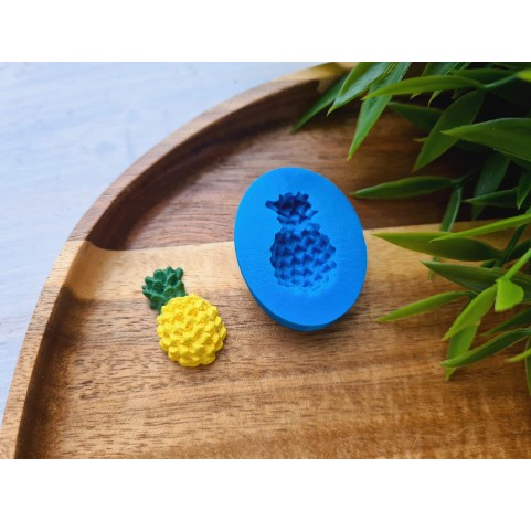 Silicone mold, Pineapple, style 1, mini, ~ 1.5*2.5 cm, H:0.7 cm