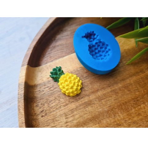 Silicone mold, Pineapple, style 1, mini, ~ 1.5*2.5 cm, H:0.7 cm