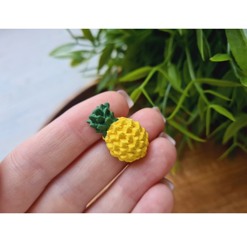 Silicone mold, Pineapple, style 1, mini, ~ 1.5*2.5 cm, H:0.7 cm