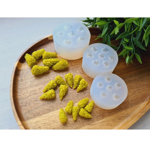 Silicone mold, Bunches of grapes, medium, 7 elements, ~ Ø 1.3 cm, H:2.2 cm