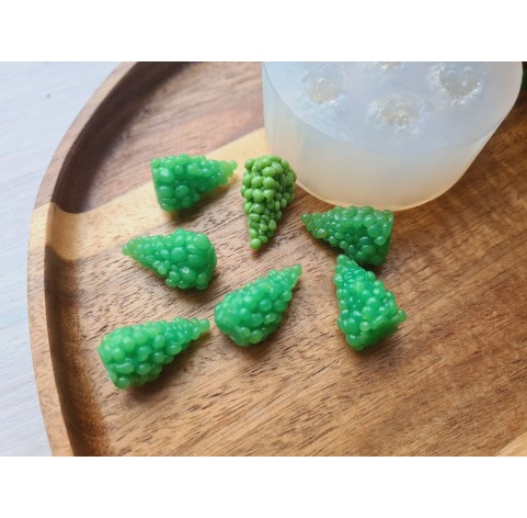 Silicone mold, Bunches of grapes, medium, 7 elements, ~ Ø 1.3 cm, H:2.2 cm