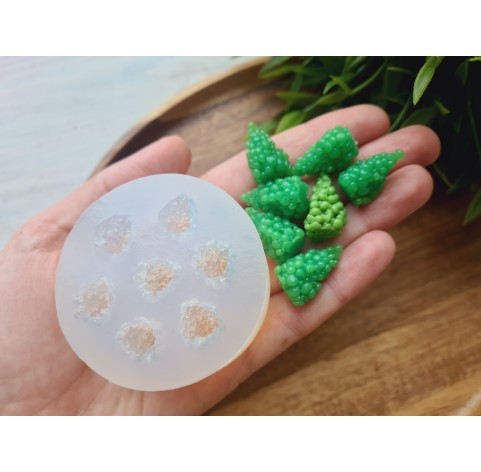 Silicone mold, Bunches of grapes, medium, 7 elements, ~ Ø 1.3 cm, H:2.2 cm