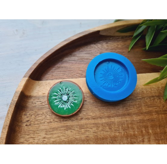 Silicone mold, Kiwi slice, ~ Ø 2.8 cm, H:0.3 cm