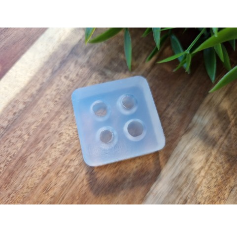 Silicone mold, Mini apple, 4 elements, ~ Ø 1 cm, H:1 cm