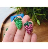 Silicone mold, Bunches of grapes, style 1, 4 elements, ~ 1.4*2.3 cm, H:0.7 cm