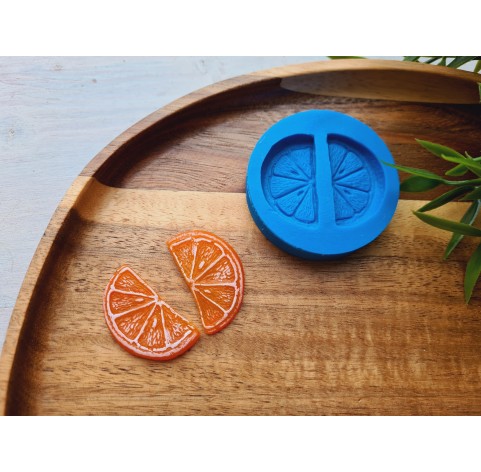 Silicone mold, Orange slice, ~ 2.8*3.3 cm, H:0.3 cm