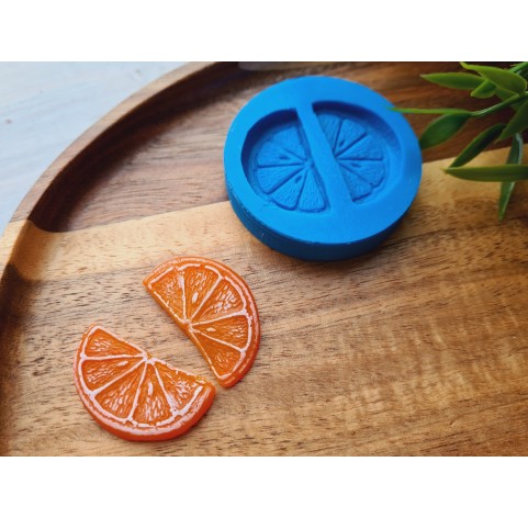 Silicone mold, Orange slice, ~ 2.8*3.3 cm, H:0.3 cm