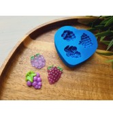 Silicone mold, Bunches of grapes, style 2, 3 elements, ~ 1.6*2.2 cm, H:0.5-0.7 cm
