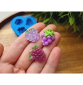 Silicone mold, Bunches of grapes, style 2, 3 elements, ~ 1.6*2.2 cm, H:0.5-0.7 cm