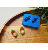 Silicone mold, Lychee, 2 elements, ~ 1.2*2.4 cm, H:0.7 cm