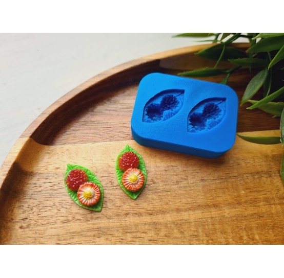 Silicone mold, Lychee, 2 elements, ~ 1.2*2.4 cm, H:0.7 cm