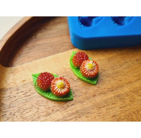 Silicone mold, Lychee, 2 elements, ~ 1.2*2.4 cm, H:0.7 cm