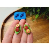 Silicone mold, Lychee, 2 elements, ~ 1.2*2.4 cm, H:0.7 cm