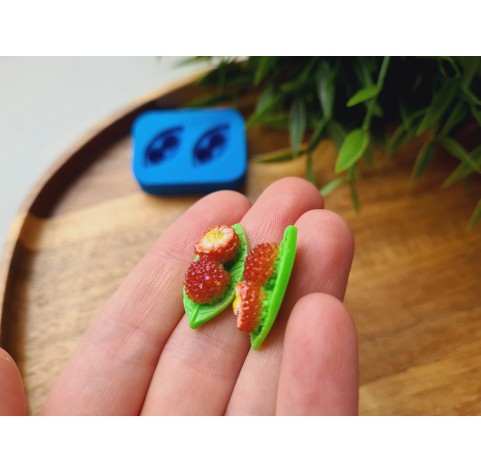 Silicone mold, Lychee, 2 elements, ~ 1.2*2.4 cm, H:0.7 cm