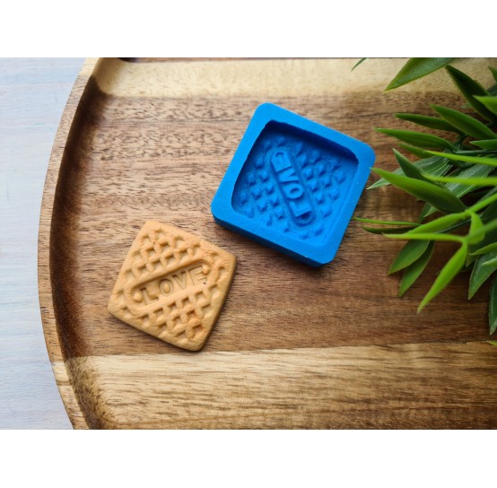 Silicone mold, Full size biscuit, style 10, ~ 3.3 cm, H:0.6 cm