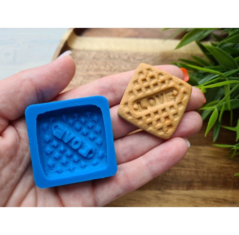 Silicone mold, Full size biscuit, style 10, ~ 3.3 cm, H:0.6 cm