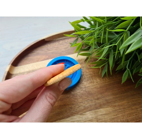 Silicone mold, Full size biscuit, style 15, ~ Ø 4.4 cm, H:0.5 cm