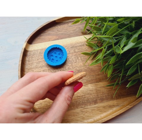 Silicone mold, Full size biscuit, style 18, ~ Ø 3-3.3 cm, H:0.7 cm