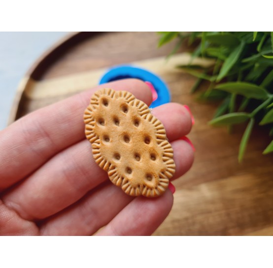 Silicone mold, Full size biscuit, style 19, ~ 2.5*4.1 cm, H:0.6 cm