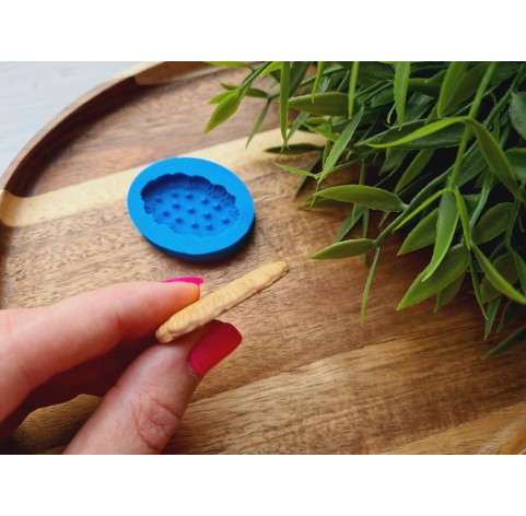 Silicone mold, Full size biscuit, style 19, ~ 2.5*4.1 cm, H:0.6 cm