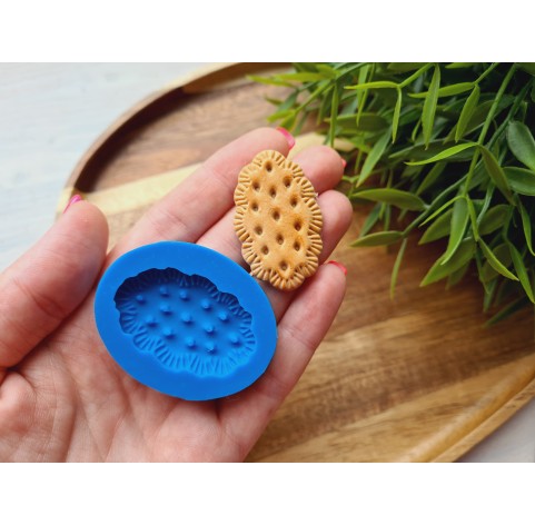 Silicone mold, Full size biscuit, style 19, ~ 2.5*4.1 cm, H:0.6 cm
