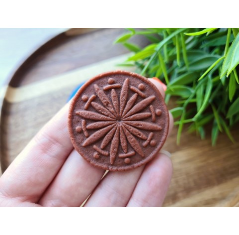 Silicone mold, Full size biscuit, style 20, ~ Ø 4.3 cm, H:0.5 cm