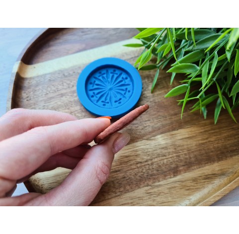 Silicone mold, Full size biscuit, style 20, ~ Ø 4.3 cm, H:0.5 cm