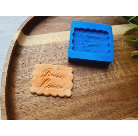 Silicone mold, Full size biscuit, style 21, ~ 2.8*3.7 cm, H:0.3 cm