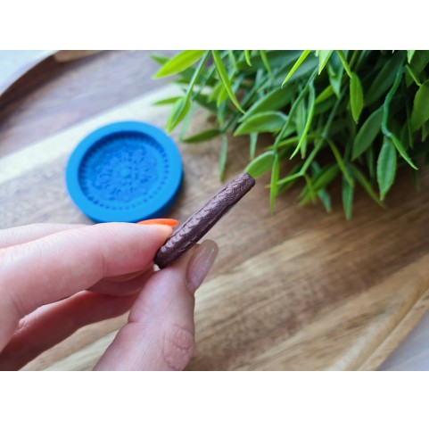 Silicone mold, Full size biscuit, style 23, ~ Ø 4 cm, H:0.6 cm
