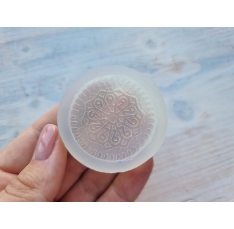 Silicone mold, Full size biscuit, style 23, ~ Ø 4 cm, H:0.6 cm