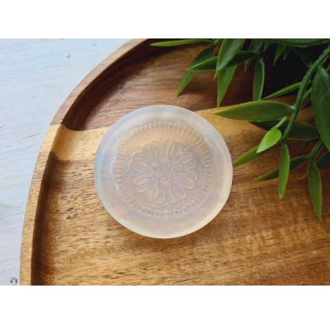 Silicone mold, Full size biscuit, style 24, ~ Ø 3.7 cm, H:0.6 cm